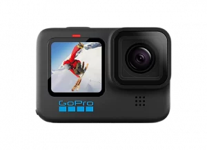 Caméra d'action GoPro Hero 10 Black 5K vue de face en location