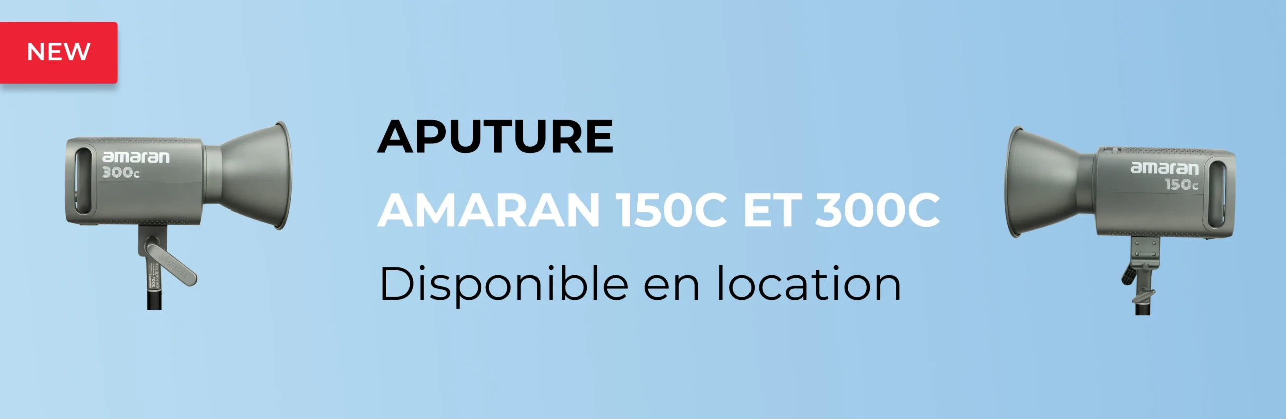 Aputure Amaran 150C et 130C disponible en location