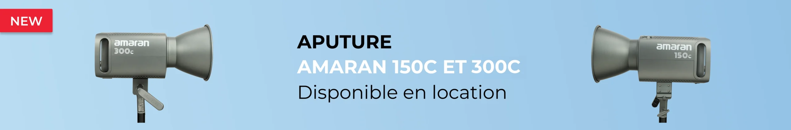 Aputure Amaran 150C et 130C disponible en location