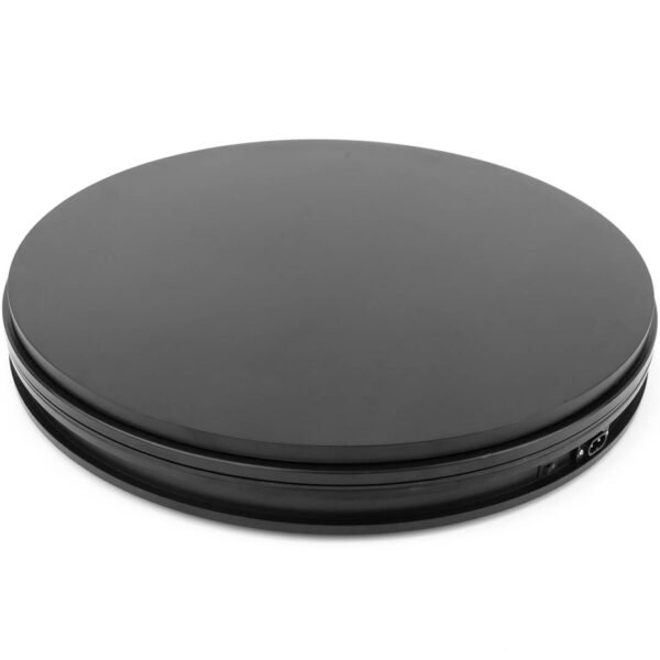 PLATEAU TOURNANT NOIR 25cm + CÂBLE SCHUKO